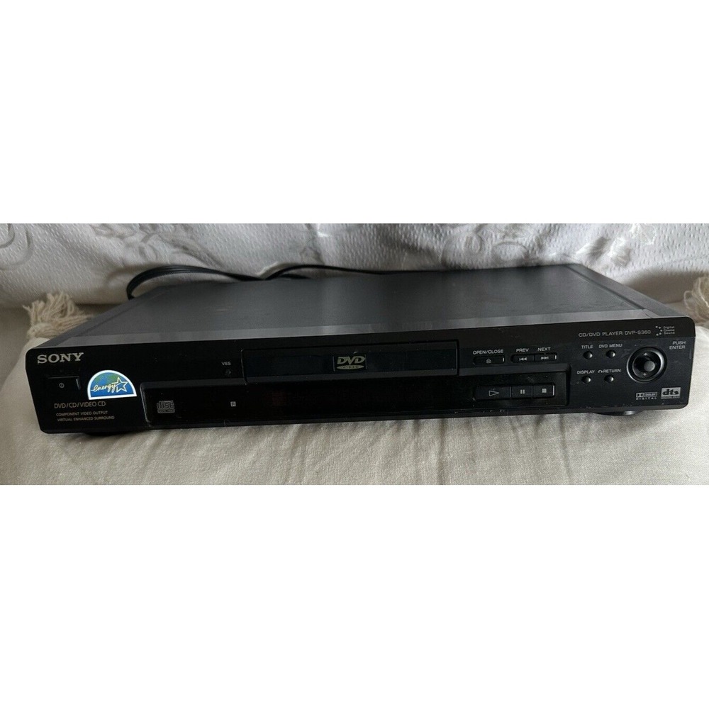Sony CD/DVD Player Digital Cinema Sound Home Theater DVP-S360 Tested & Works